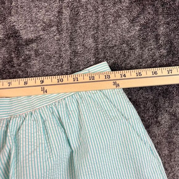 Lilly Pulitzer Mimosa Skirt Mini Lined Seersucker Shorely Blue Striped Sz S NWT - Picture 4 of 9